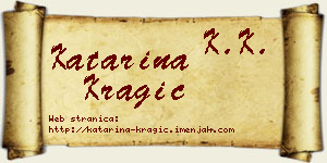 Katarina Kragić vizit kartica